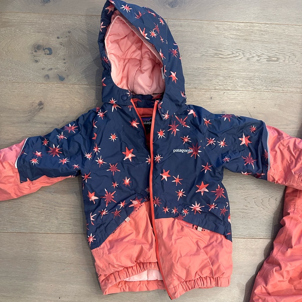 Patagonia girl snow pile ski coat